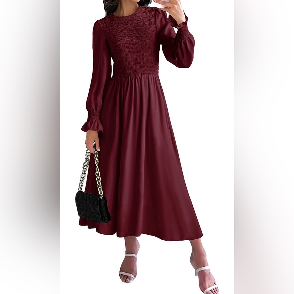 Dark Red Dress